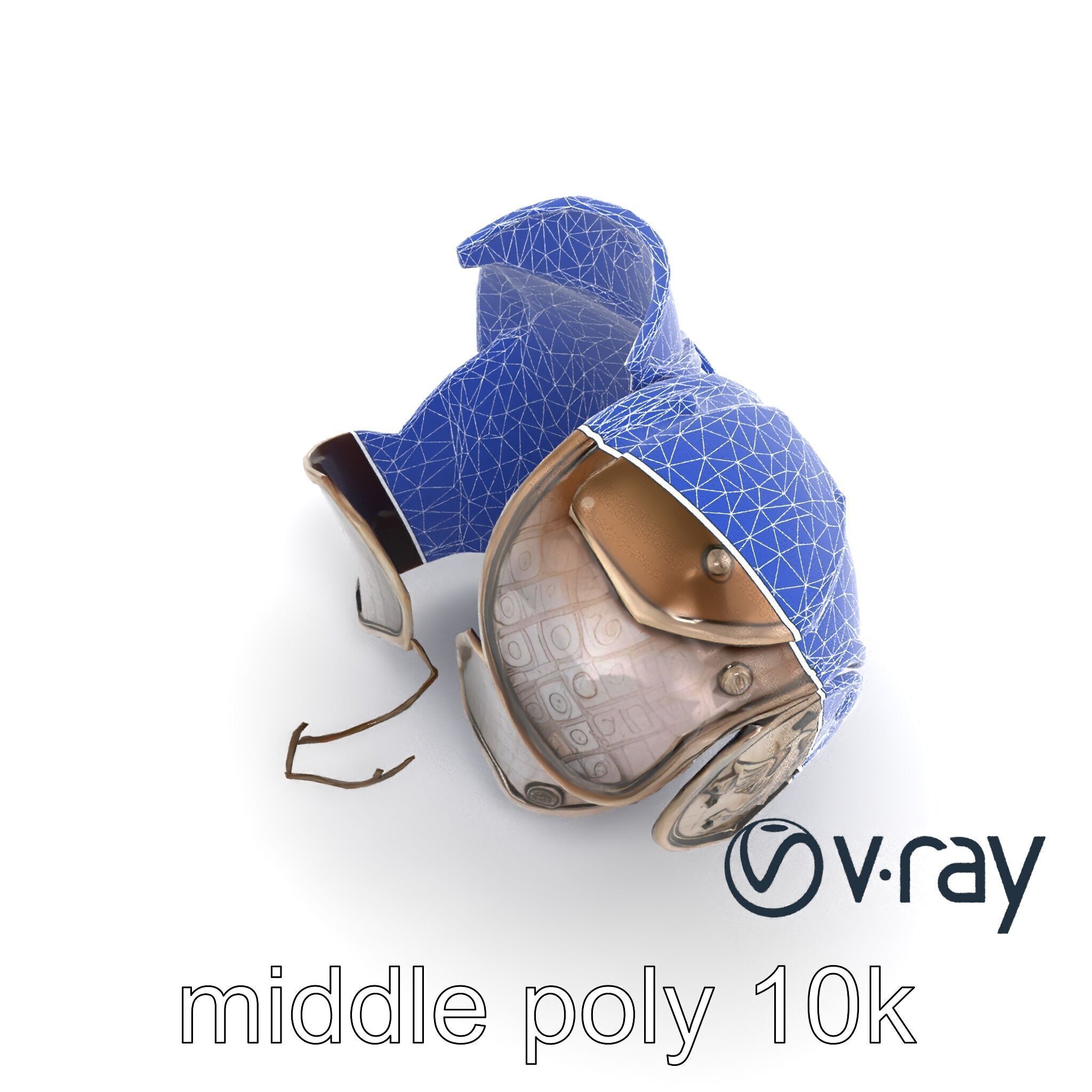 Imperial Knight Armor Heavy Plated Heraldic model pack Low-poly 3D model_13