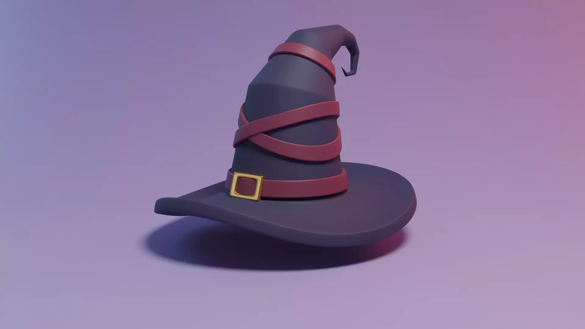 Stylized Witch hat 3D model