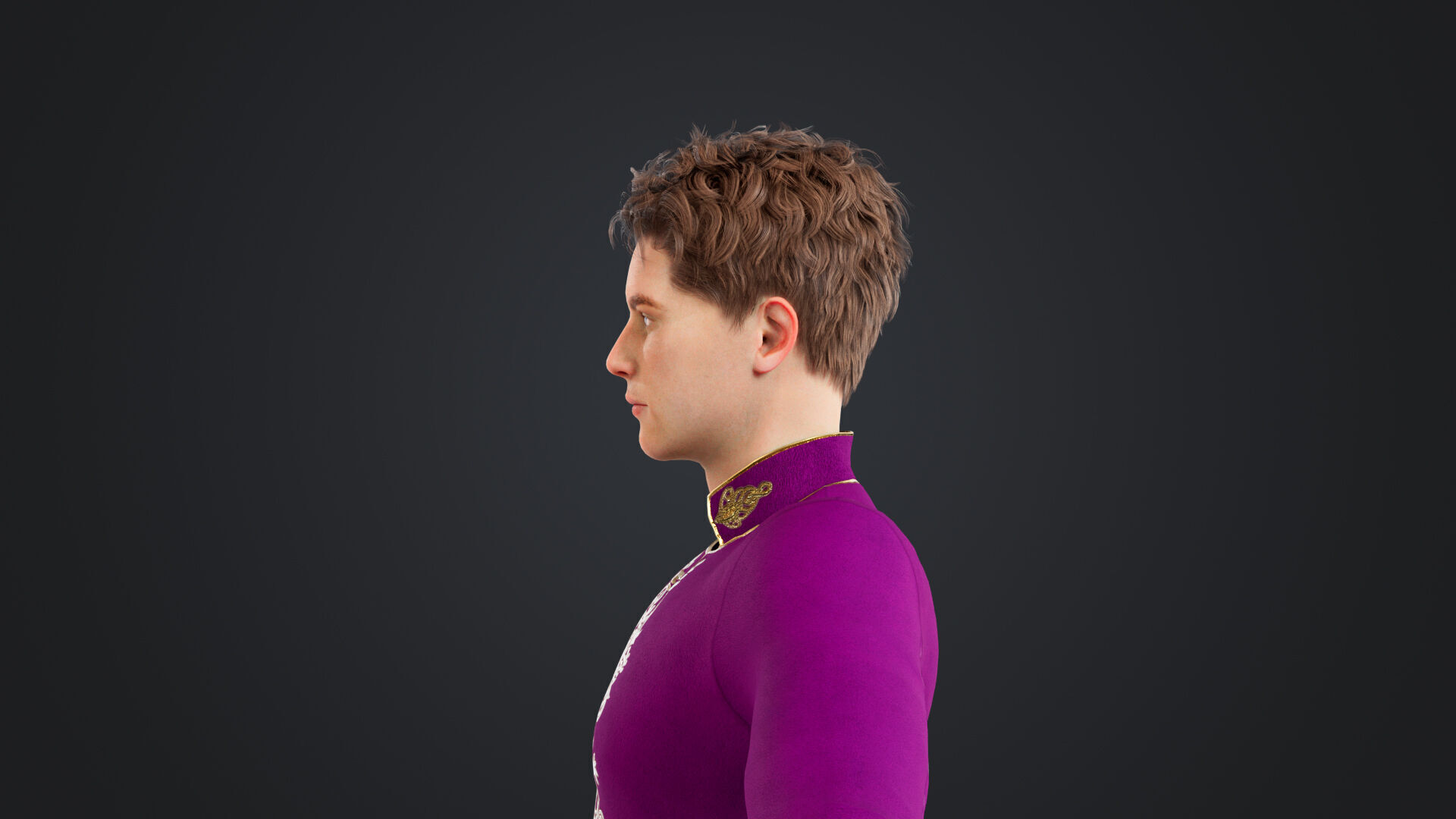 Ballerina Low-poly 3D model_15