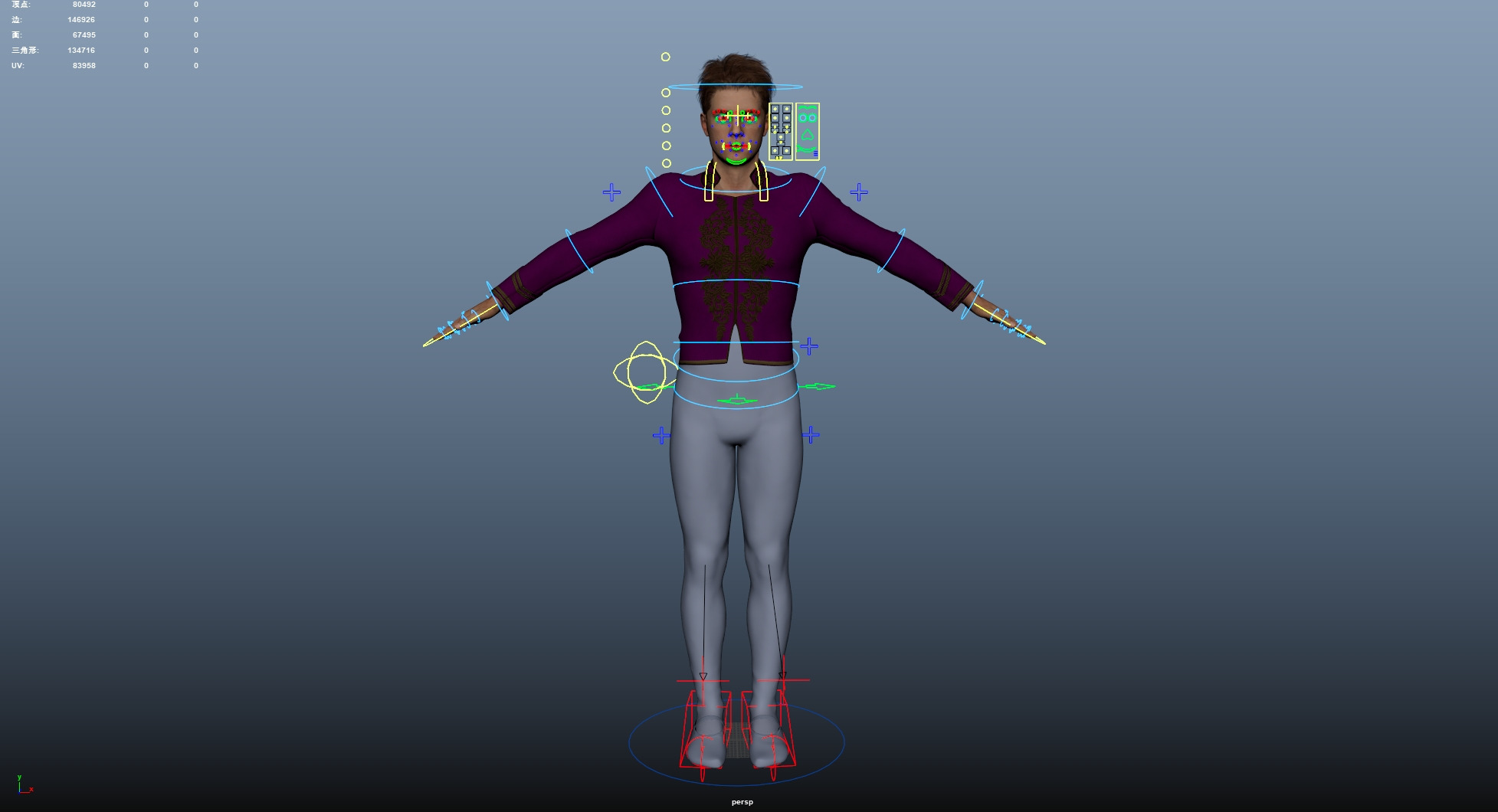 Ballerina Low-poly 3D model_44