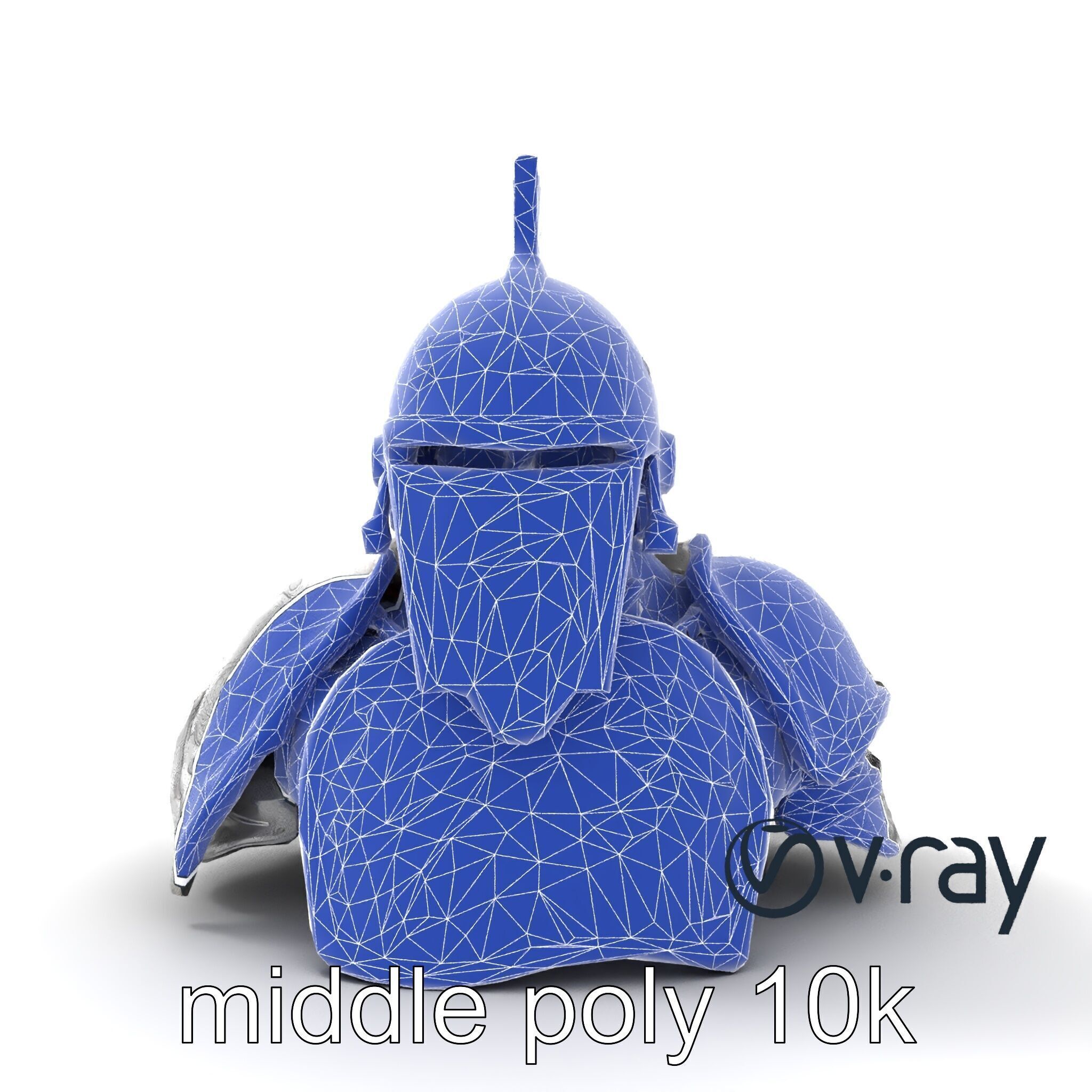 Medieval Knight Armor Polished Steel model pack Low-poly 3D model_15