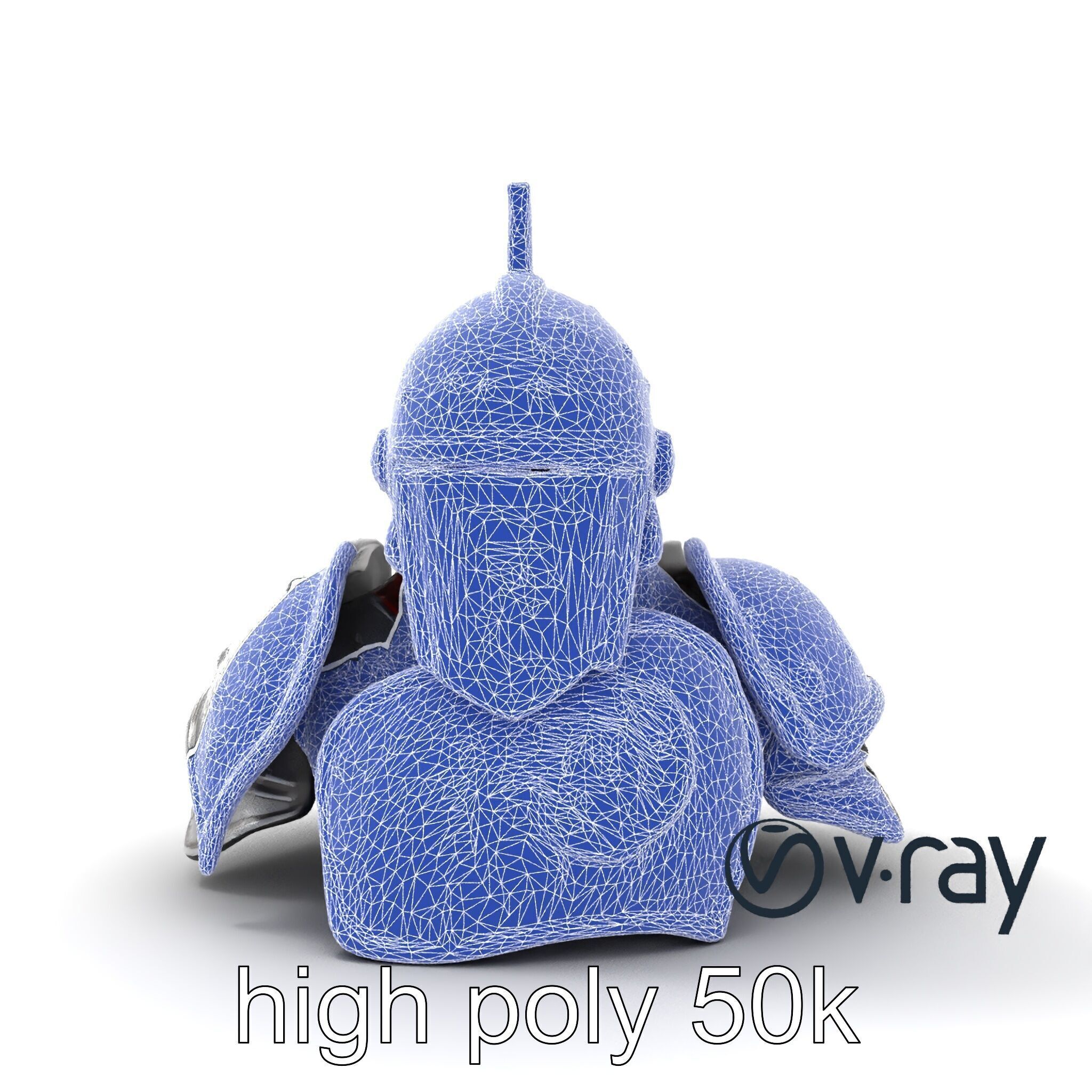 Medieval Knight Armor Polished Steel model pack Low-poly 3D model_29