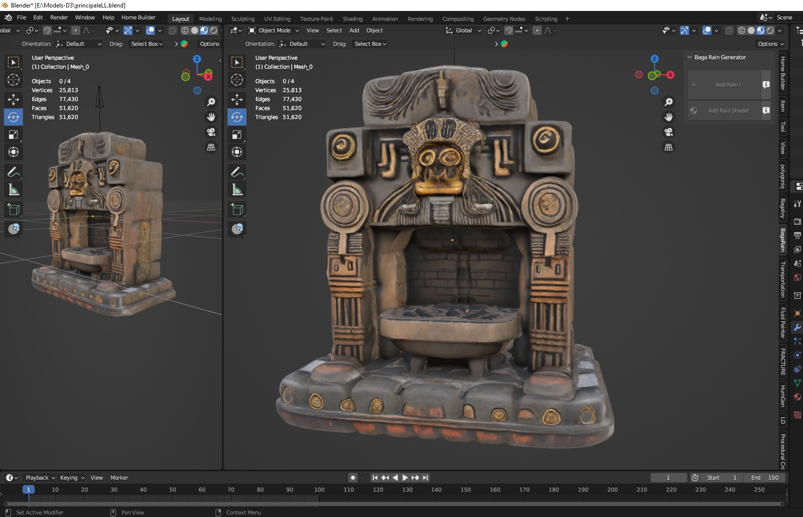 stone altar 20 Low-poly 3D model_2