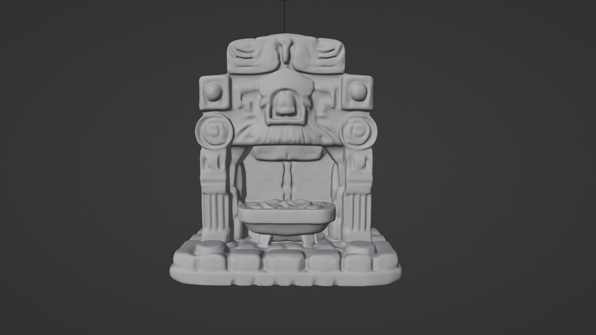 stone altar 20 Low-poly 3D model_4