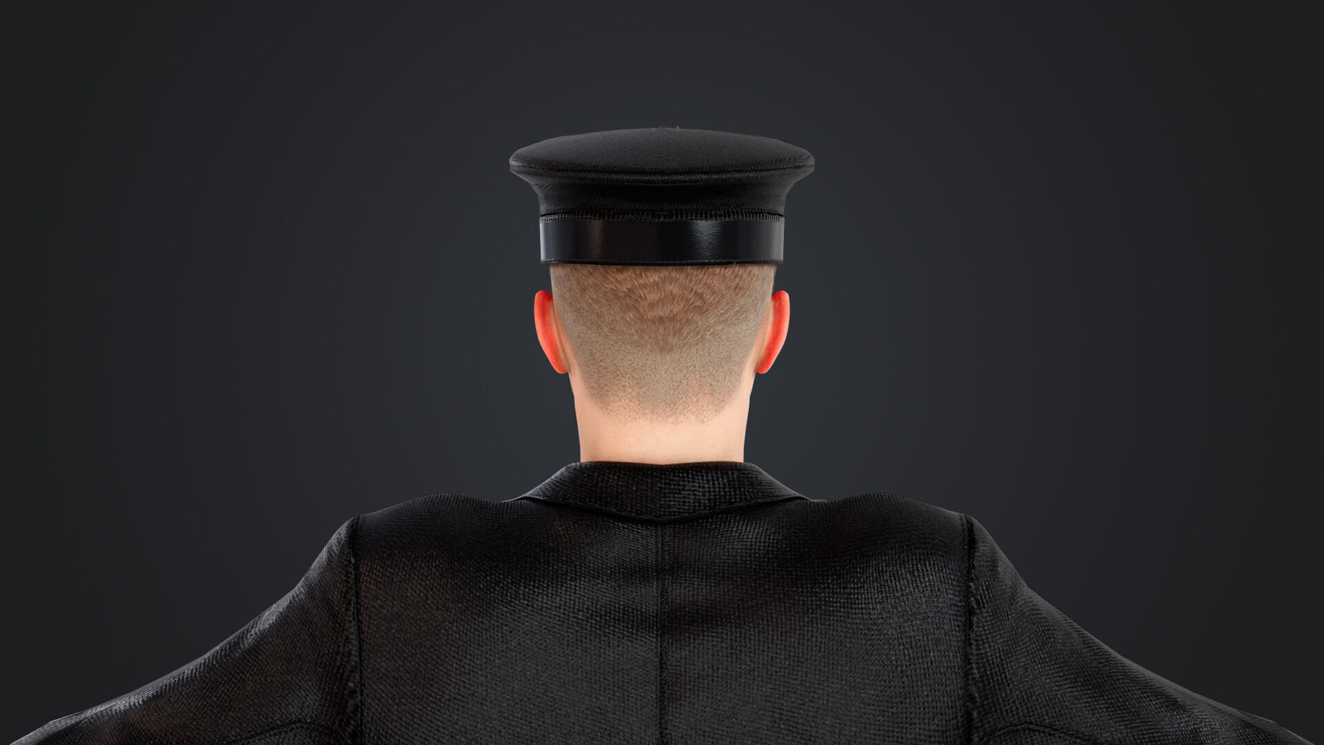 Aircraft pilot Low-poly 3D model_13