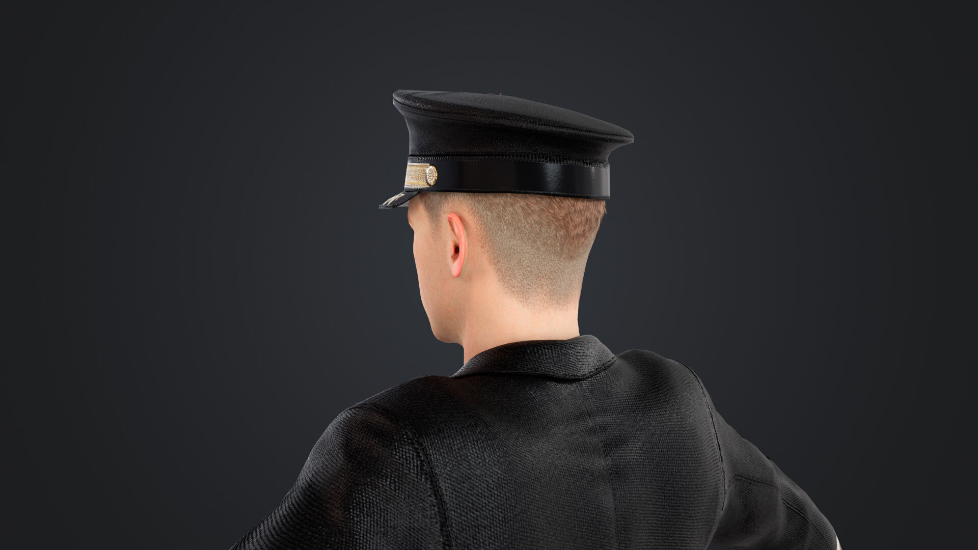 Aircraft pilot Low-poly 3D model_12