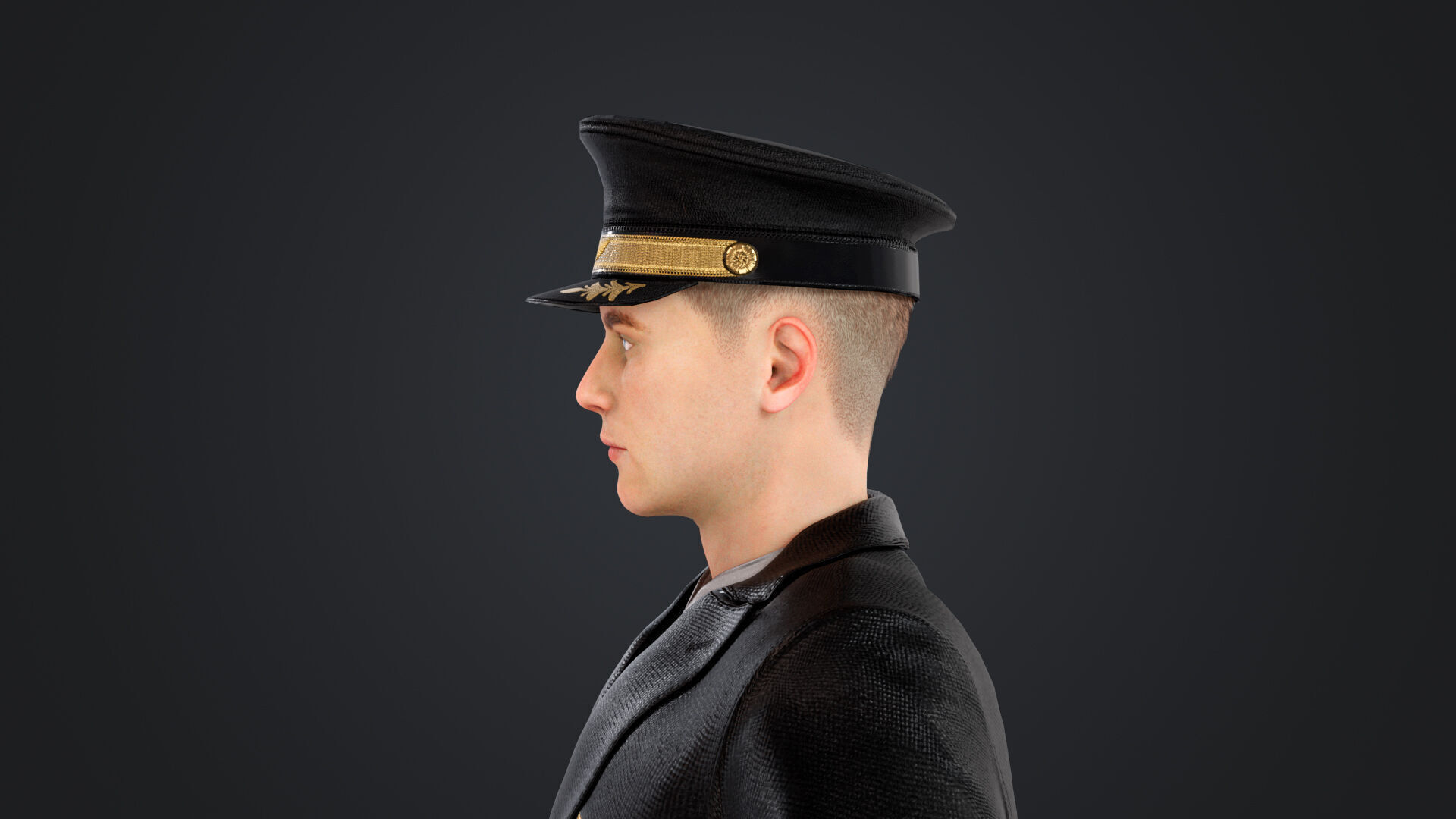 Aircraft pilot Low-poly 3D model_11