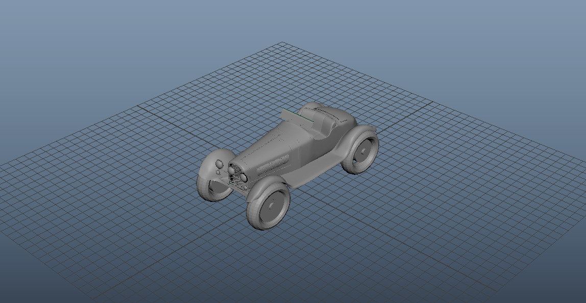 ALPHA ROMEA 6C vintage car Free 3D model_1