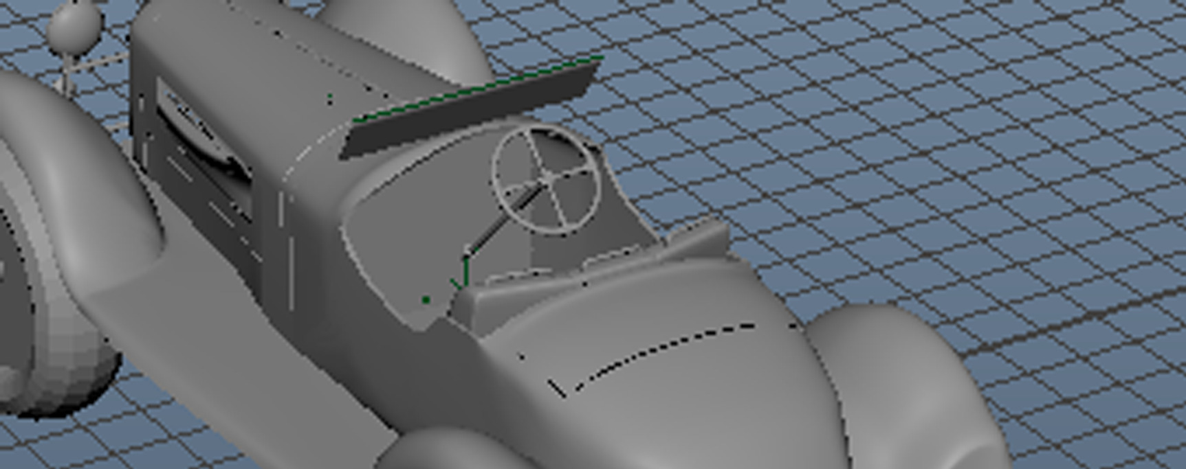 ALPHA ROMEA 6C vintage car Free 3D model_2