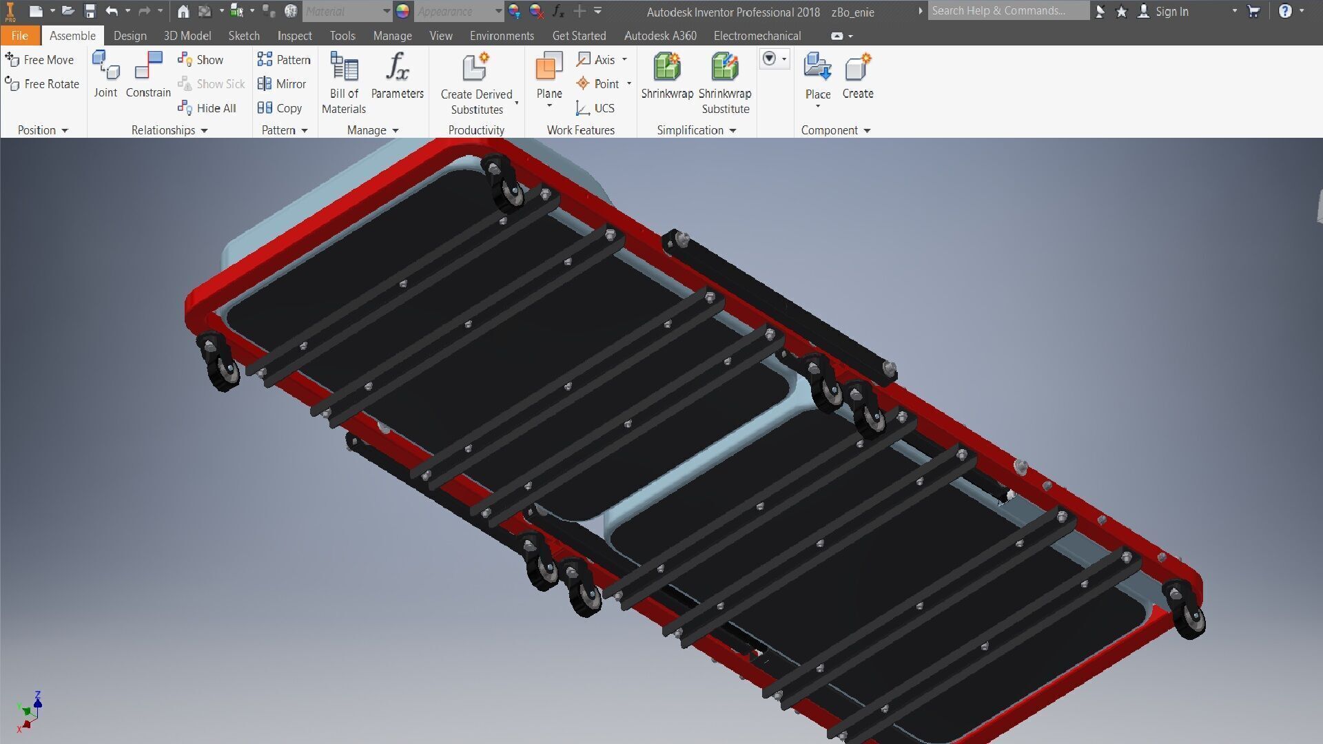 Car maintenance table 3d model 3 3D model_7
