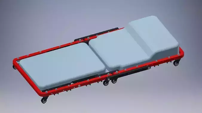 Car maintenance table 3d model 3