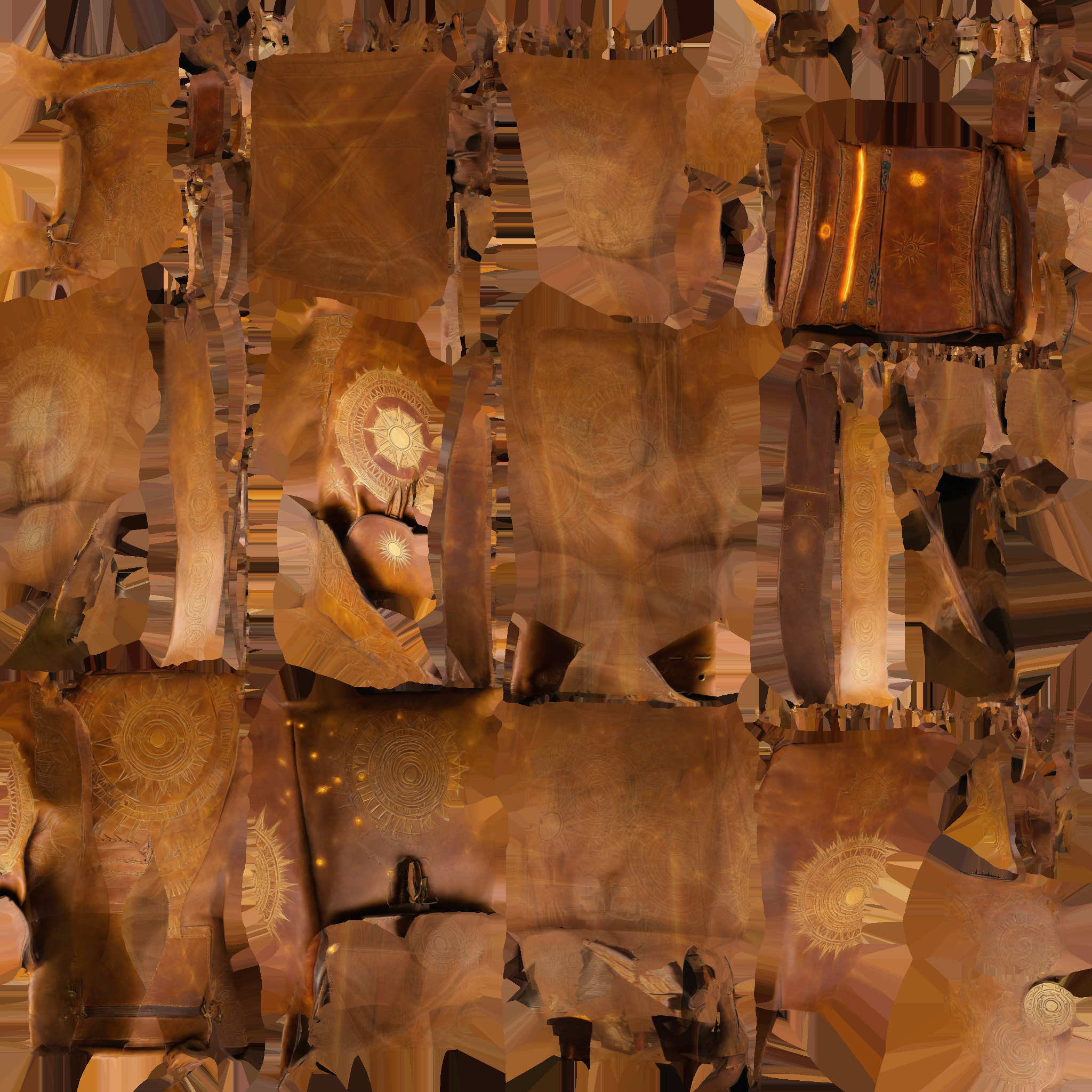 old backbag 03 Low-poly 3D model_7