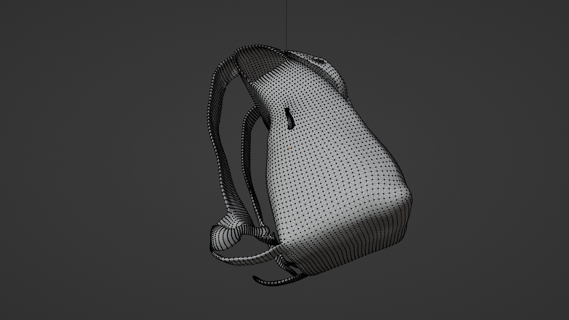 old backbag 03 Low-poly 3D model_4