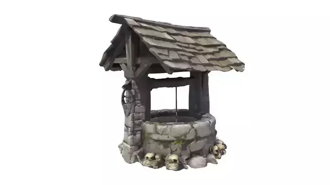 medival stone well 02