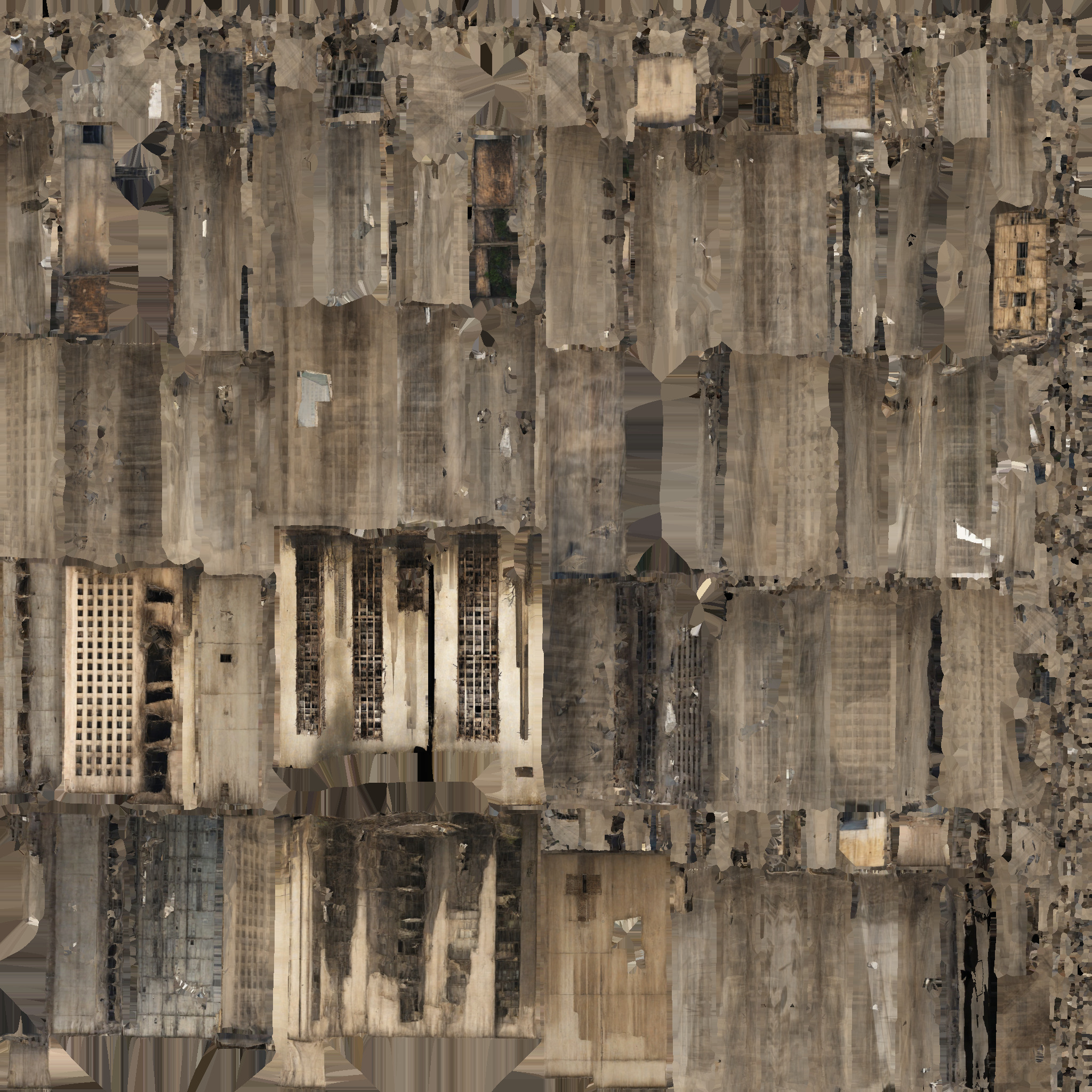 bombared bulding 03 Low-poly 3D model_8