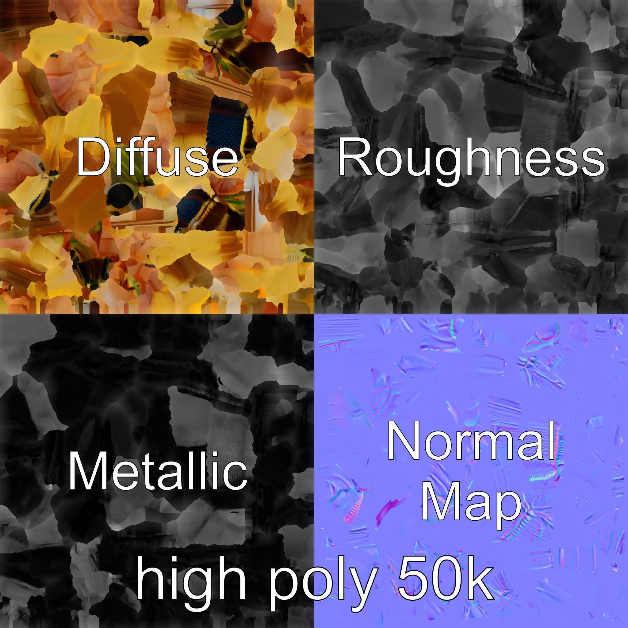 Realistic Cricket Insect Model Pack Low-poly 3D model