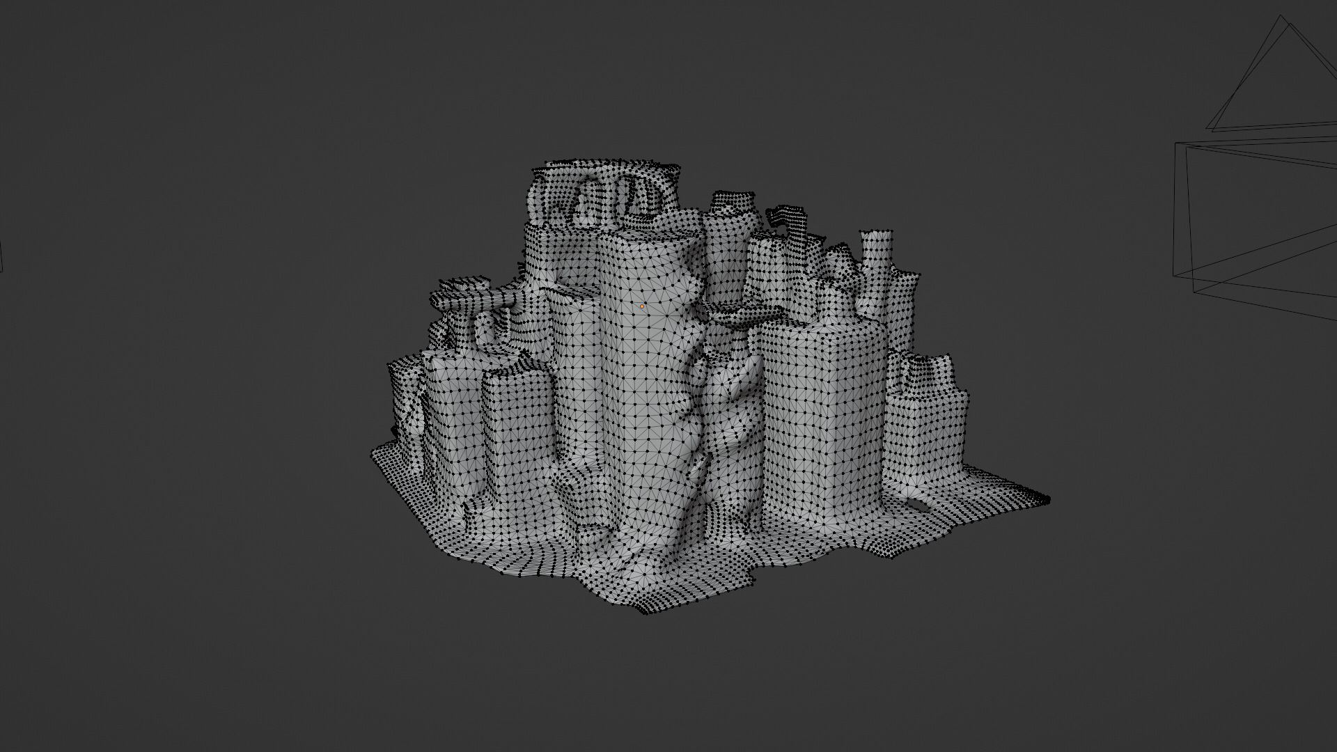 bombared bulding Low-poly 3D model_7