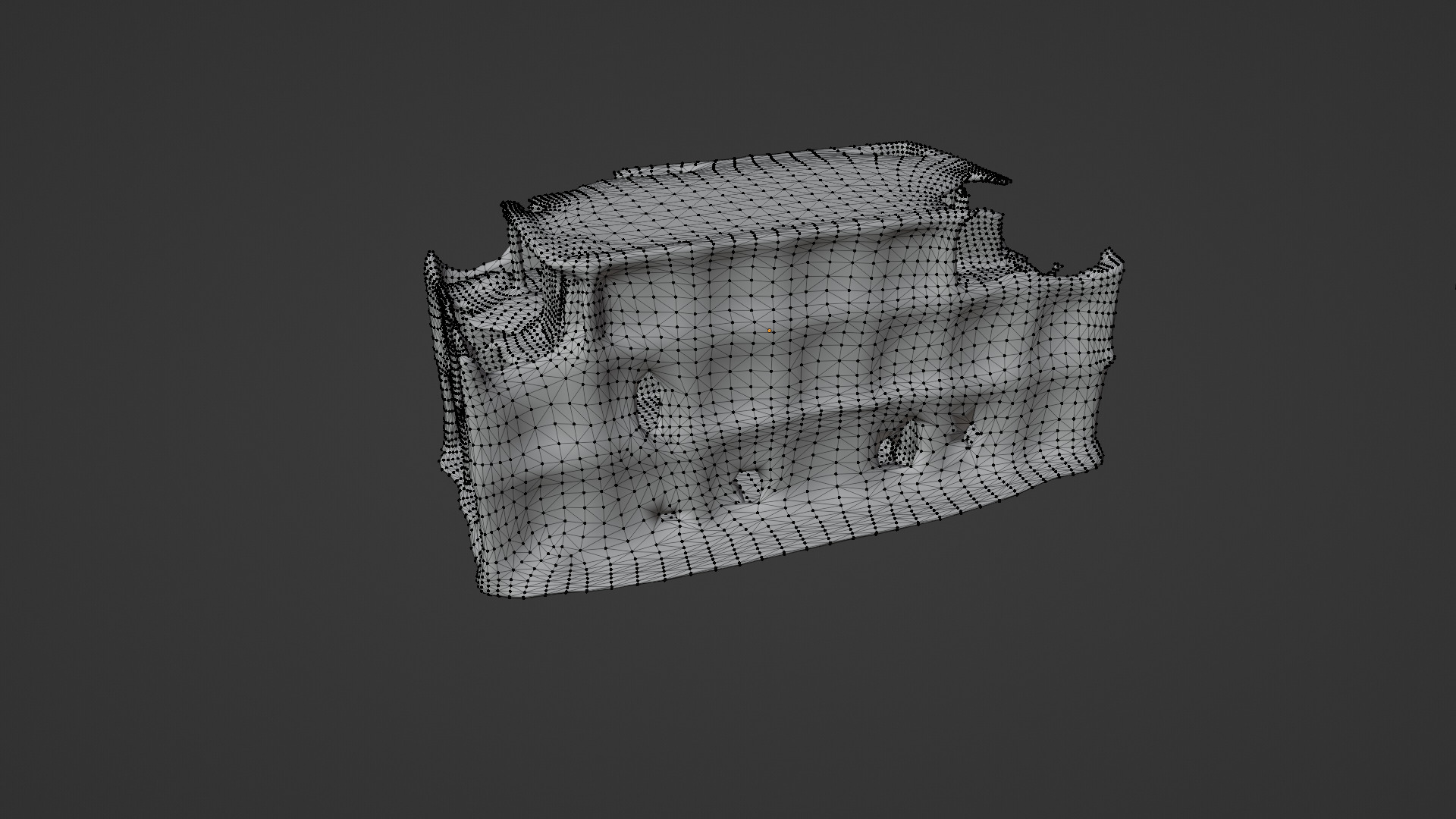 bombared bulding 06 Low-poly 3D model_5