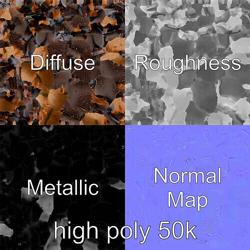 Robust Dung Beetle Exoskeleton model pack Low-poly 3D model