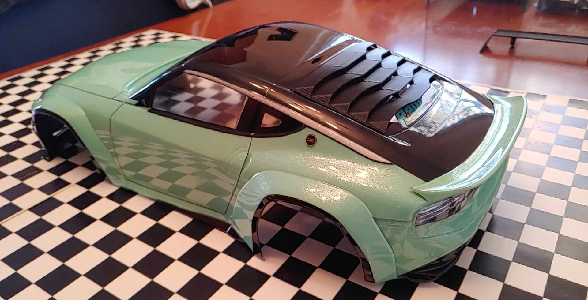 Yokomo Fairlady 400Z Rear Louvers 3D print model_1