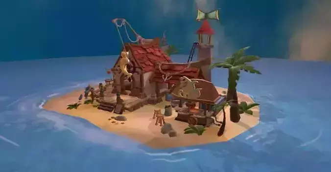 Stylish village island
