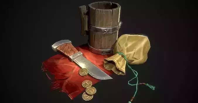 Stylish Tavern Dagger Wine Glass