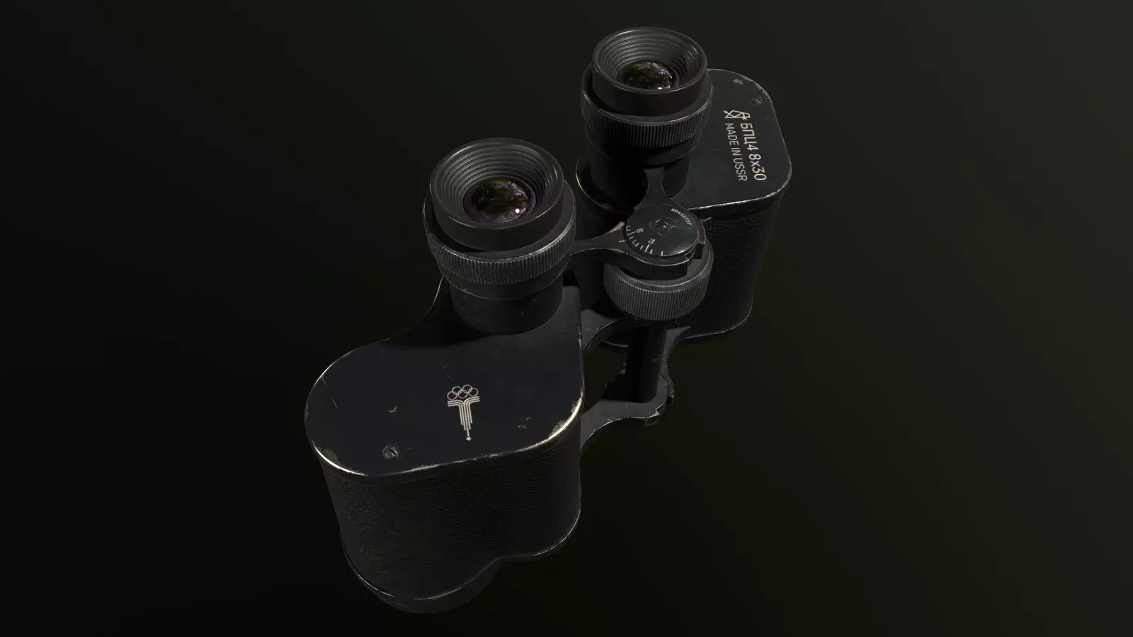 Stylized telescope Low-poly 3D model_0