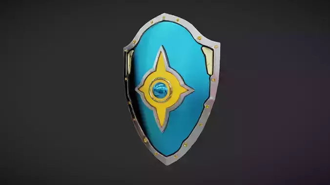 ornate medieval-style shield