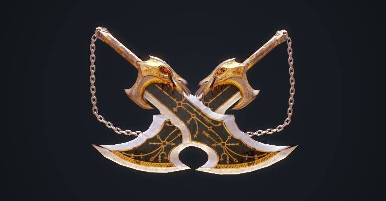 Stylish next generation machete  Low-poly 3D model_1