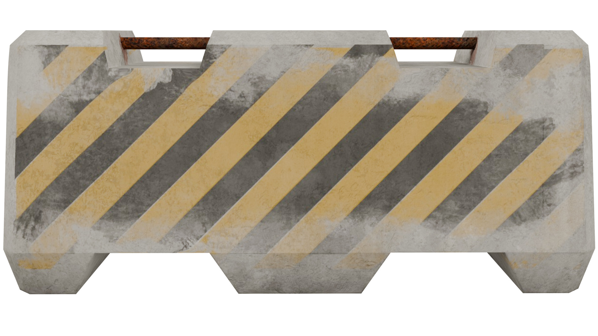 Road Barrier 3D model_5