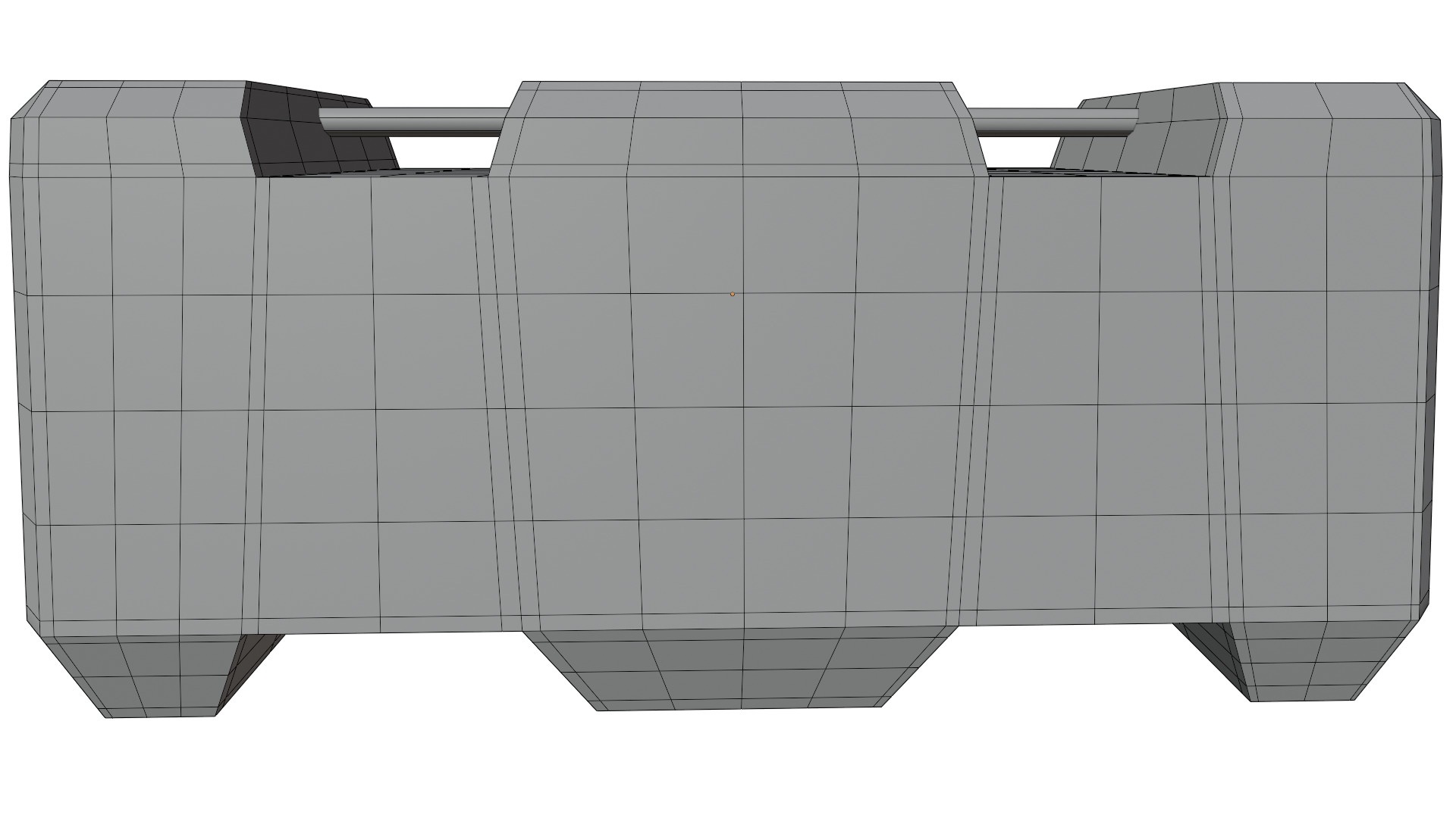Road Barrier 3D model_10