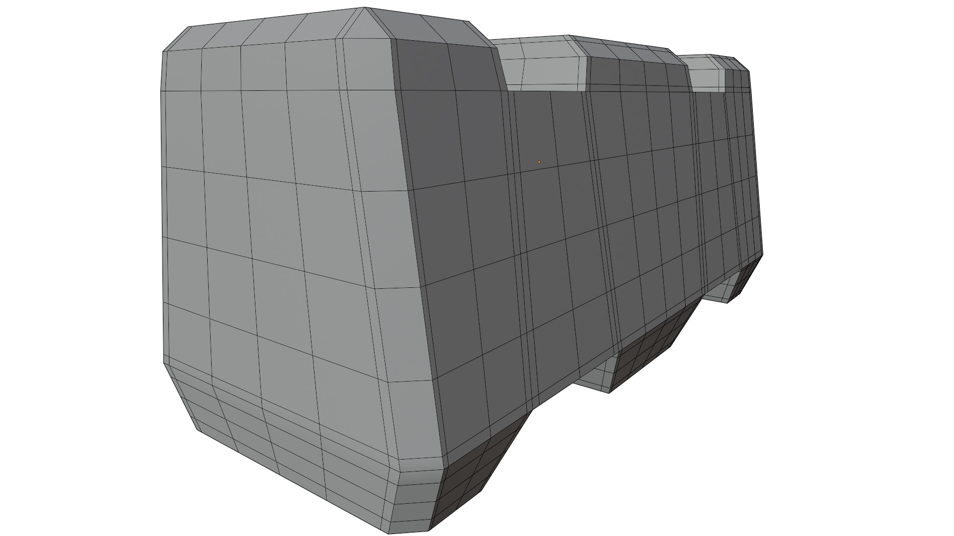 Road Barrier 3D model_13