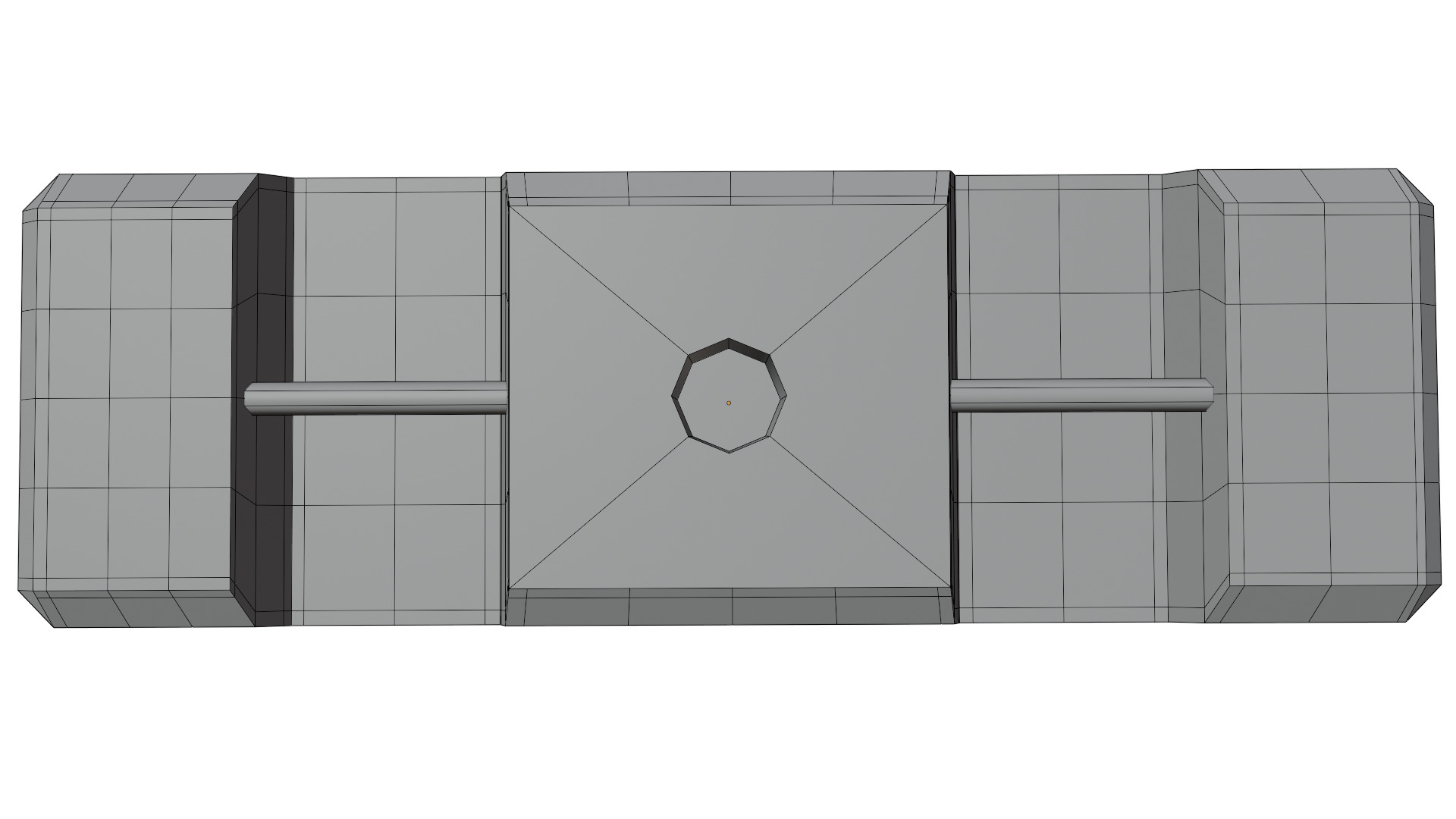 Road Barrier 3D model_17