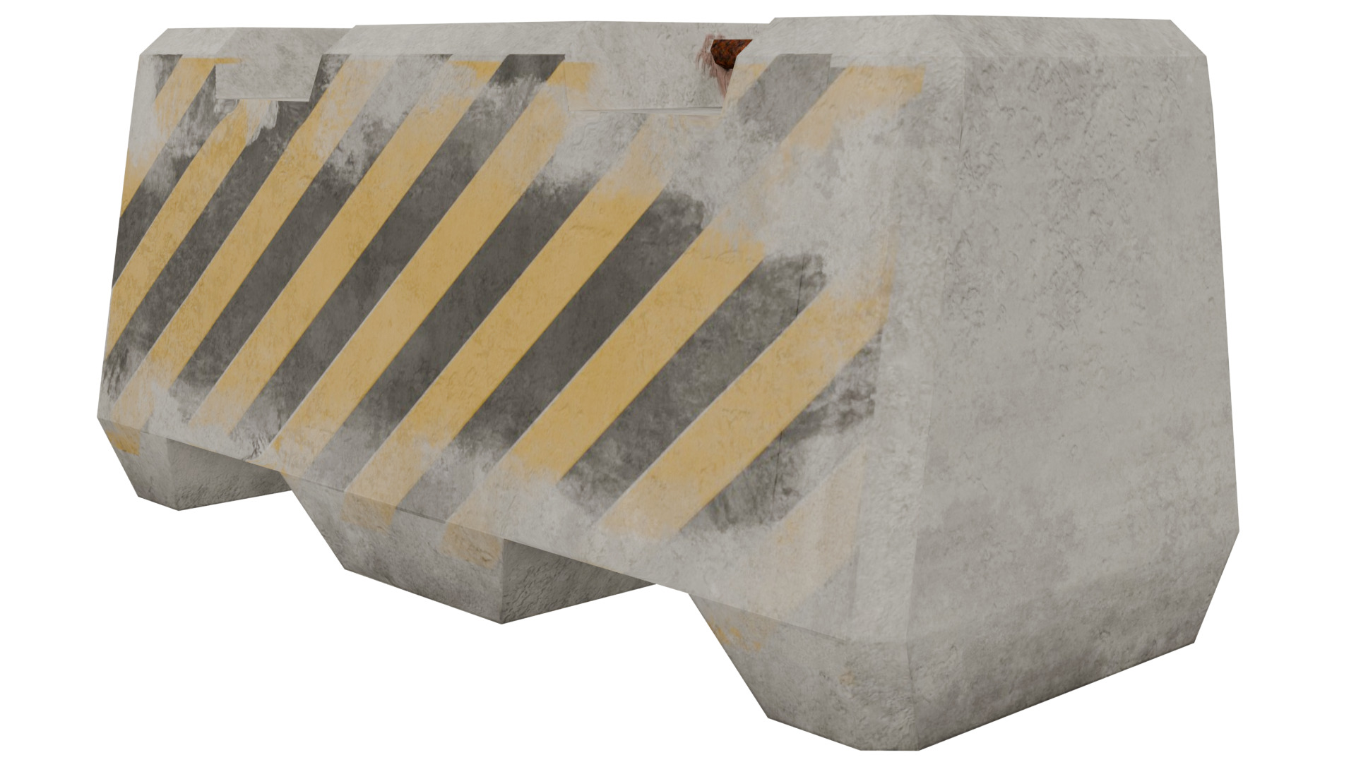 Road Barrier 3D model_6