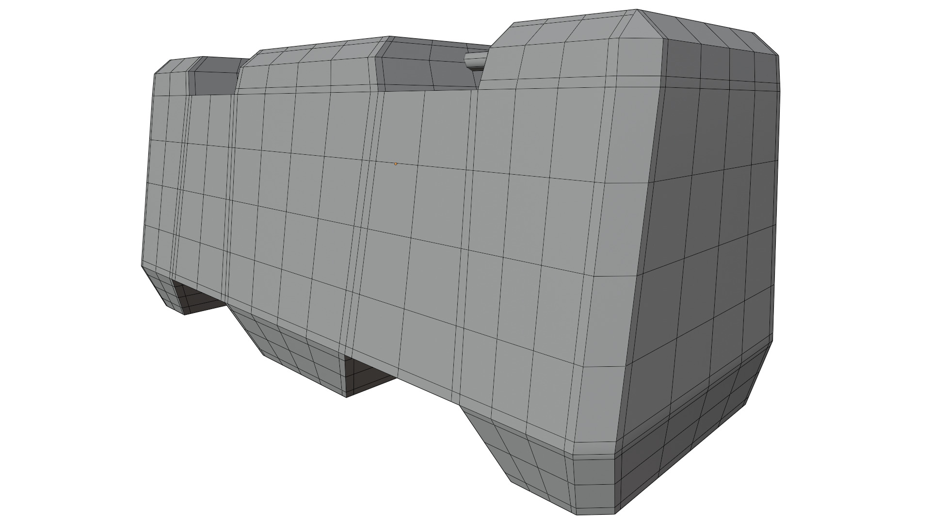 Road Barrier 3D model_15