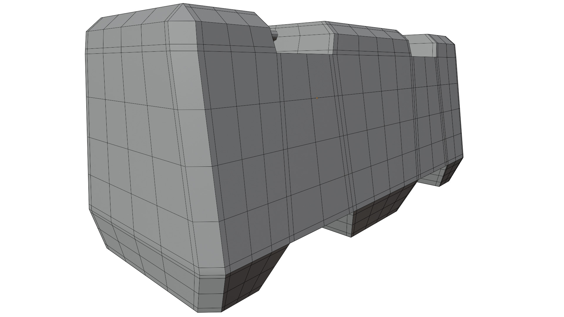 Road Barrier 3D model_9