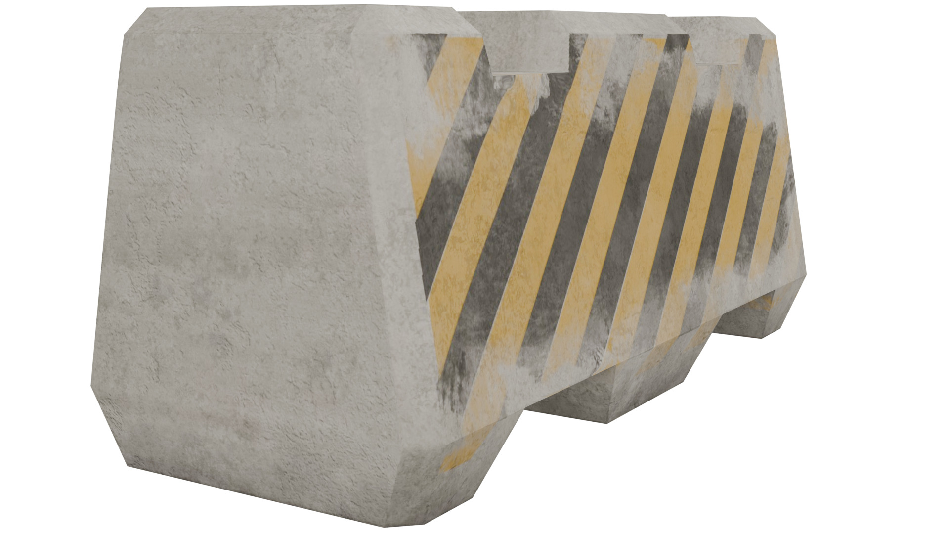 Road Barrier 3D model_4