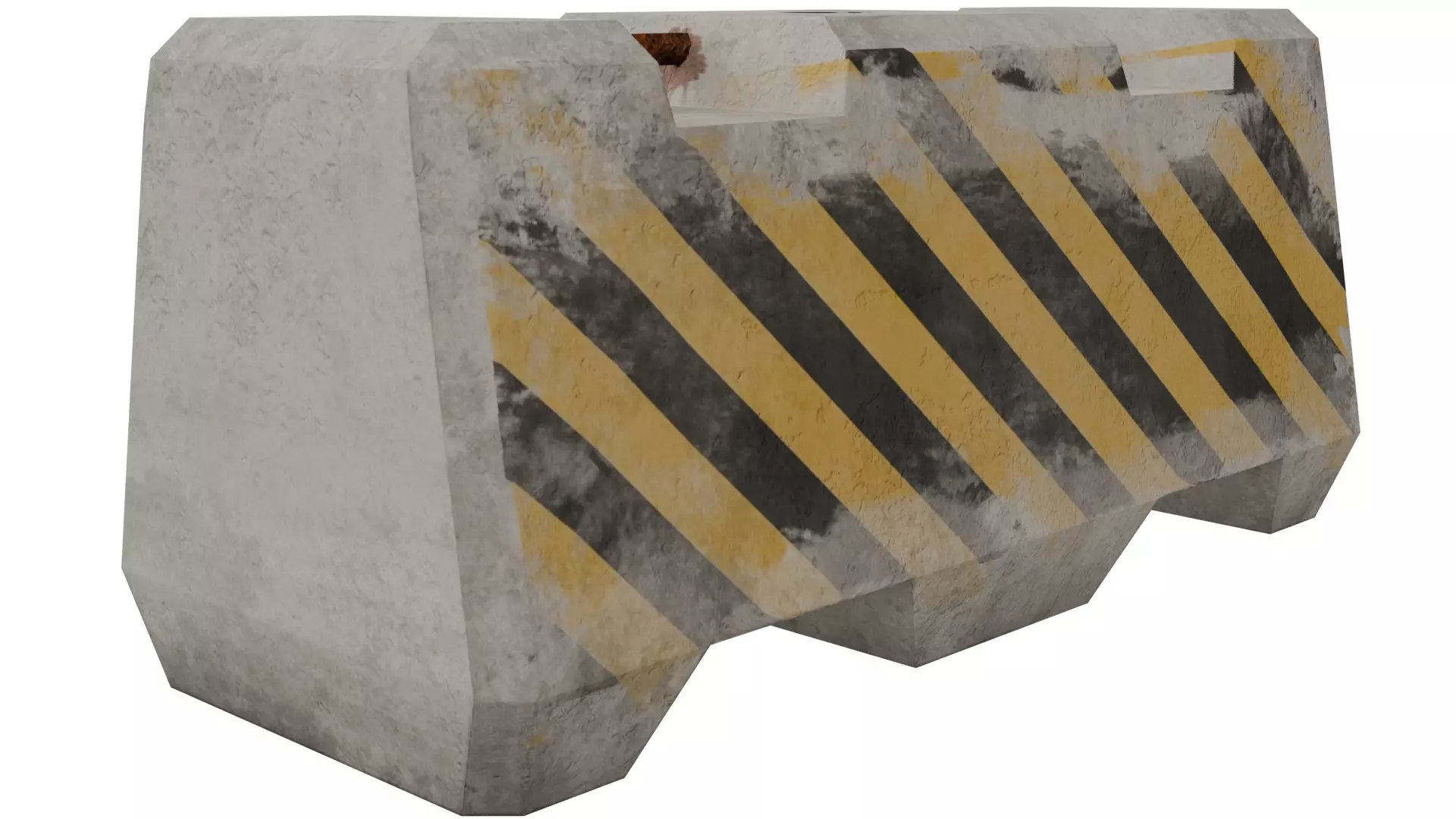 Road Barrier 3D model_0