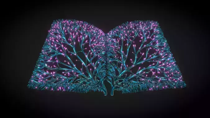 Stylish book knowledge tree