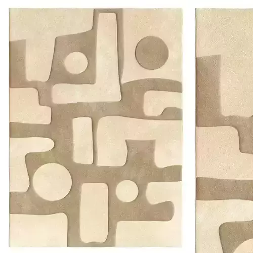 Hadessa Textured Geometric Rug