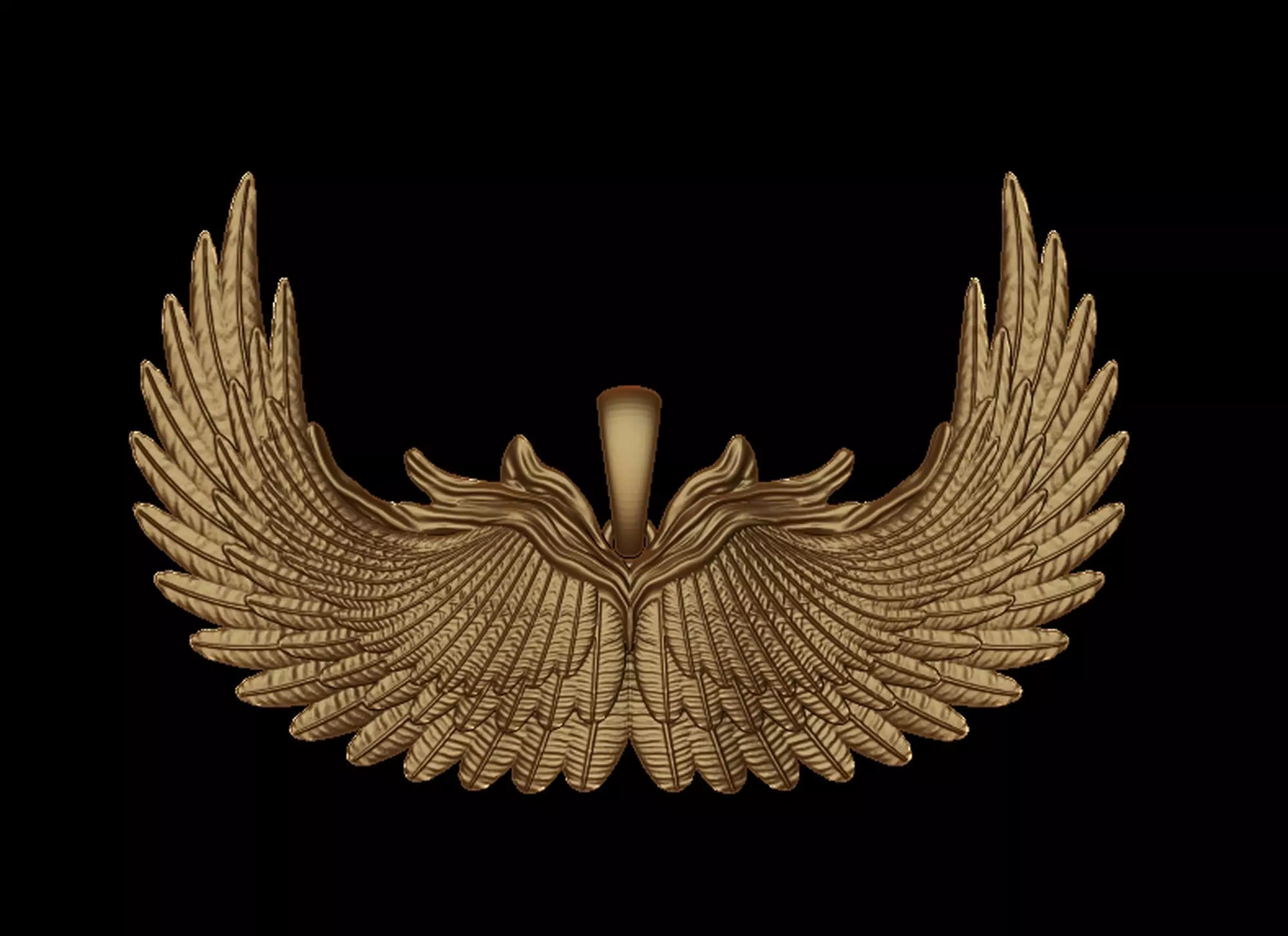 Feather Wings Pendant 3D print model_0