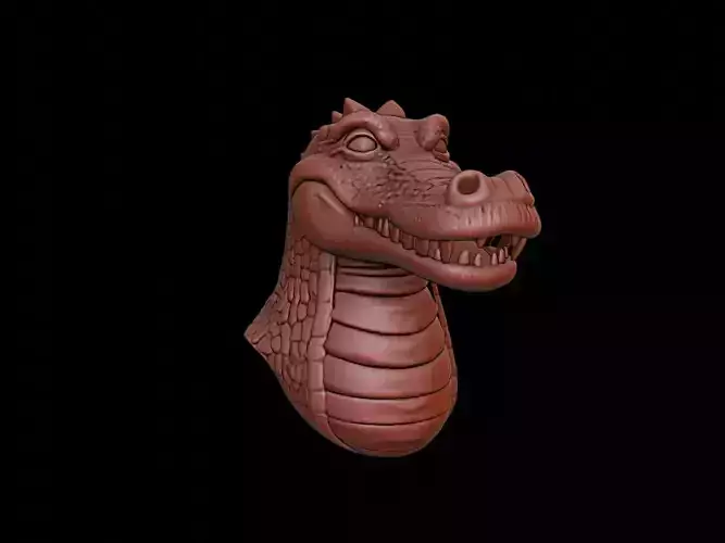Alligator Animal Bust