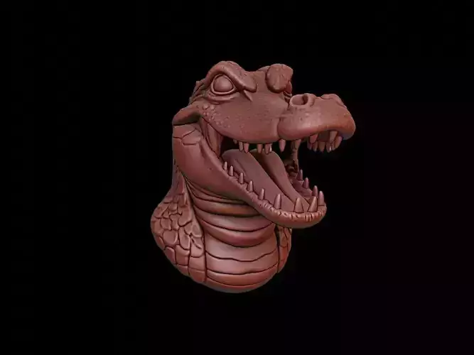 Alligator Animal Bust