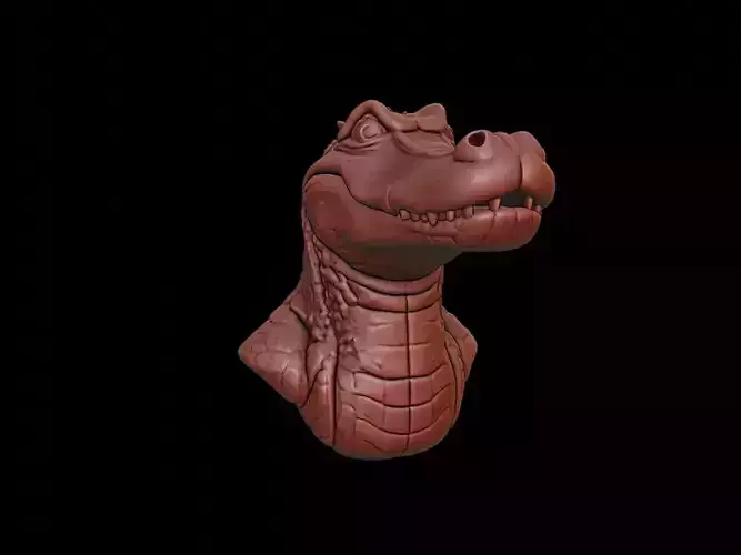 Alligator Animal Bust