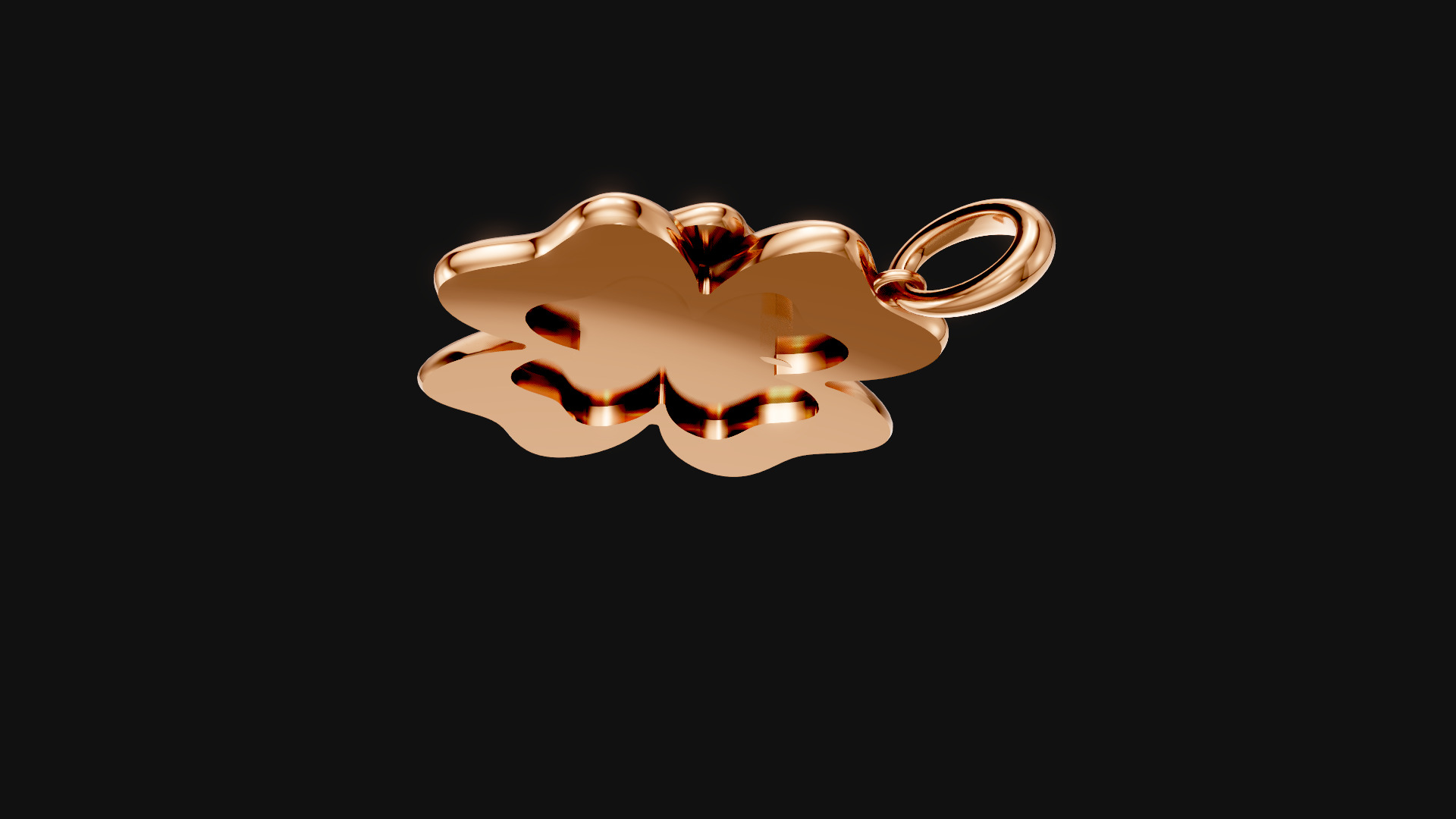 Layered Flower Petal Pendant 3D print model_5