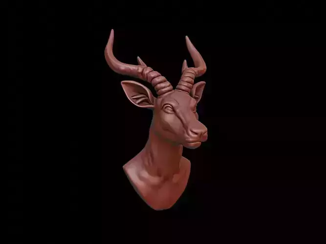 Antelope Animal Bust