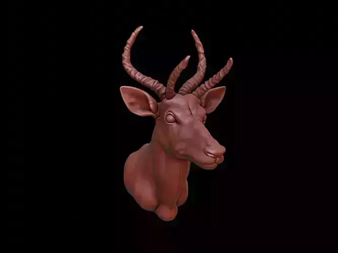 Antelope Animal Bust
