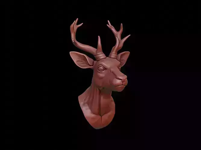 Antelope Animal Bust