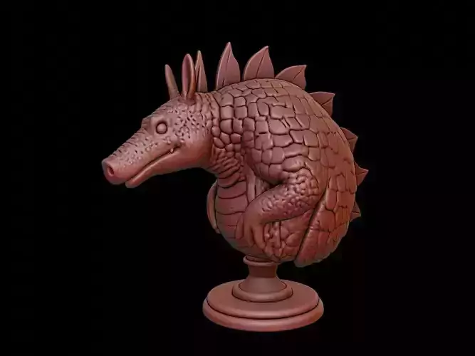 Armadillo Animal Bust