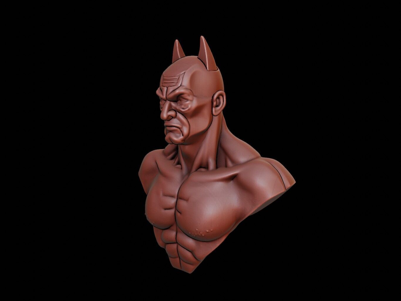 Bat Animal Bust 3D print model_1